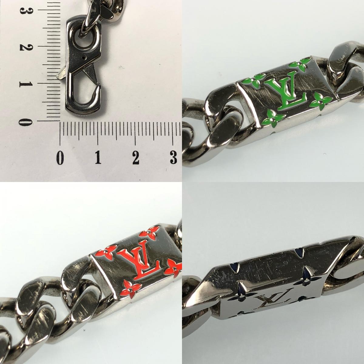 【中古】LOUIS VUITTON | ルイ・ヴィトン LVモザイク ブレスレット M1409M AK2283 シルバー