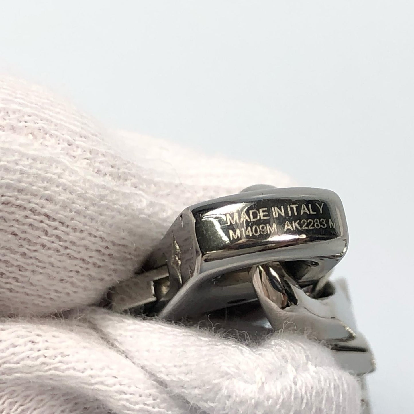 【中古】LOUIS VUITTON | ルイ・ヴィトン LVモザイク ブレスレット M1409M AK2283 シルバー