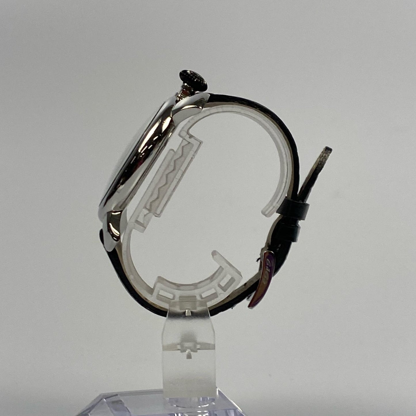 【中古】GaGaMILANO | ガガミラノ MANUALE SLIM 46MM 腕時計 5080.NJ.02 500本限定 アナログクォーツ ブラック