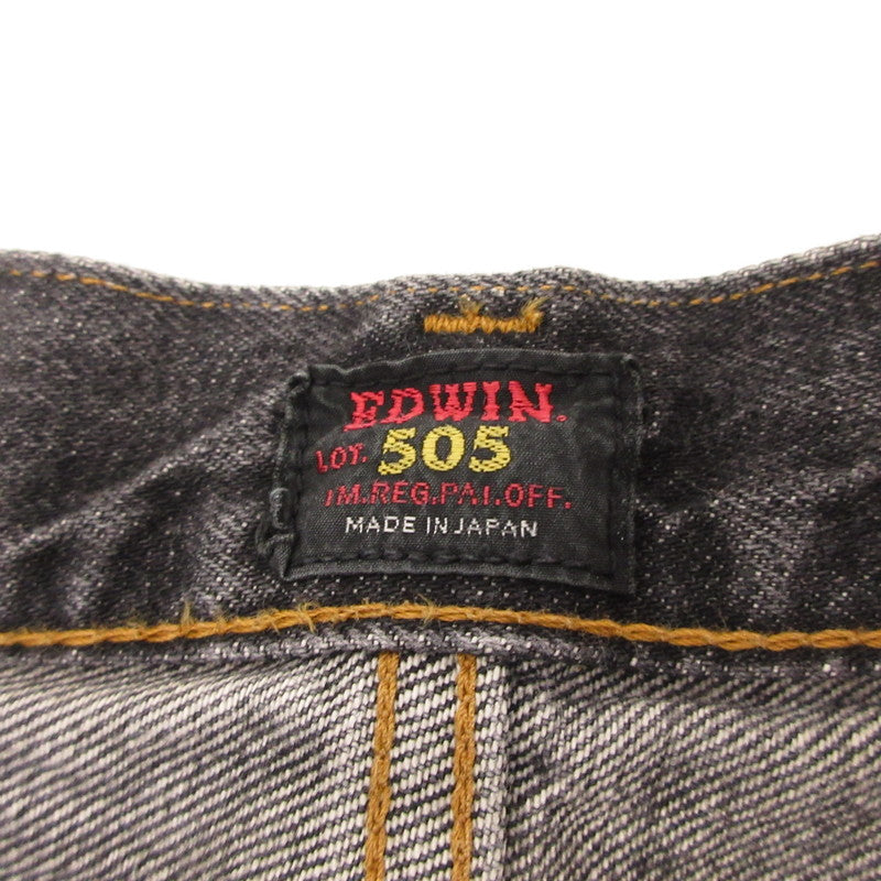 【中古】EDWIN | エドウィン 505Z ワイドストレートヴィンテージデニムパンツ デニムパンツ E50540 グレー サイズ:29