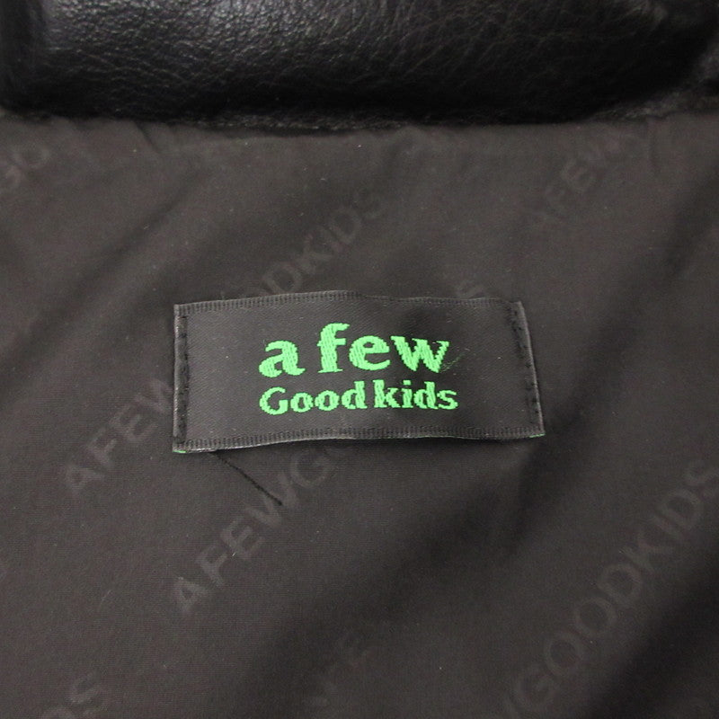 【中古】A FEW GOOD KIDS | アヒューグッドキッズ Reflective Logo Down Jacket ダウンジャケット ブラック サイズ:XL