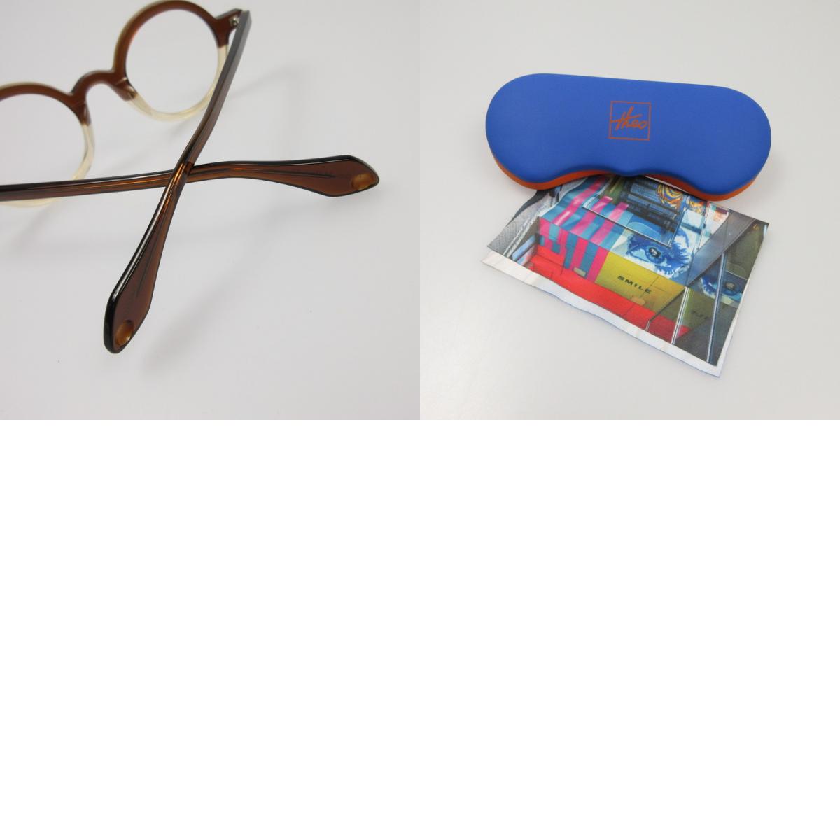 【中古】THEO | テオ Mille+88 メガネ TH-Mille+88-8 ブラウン