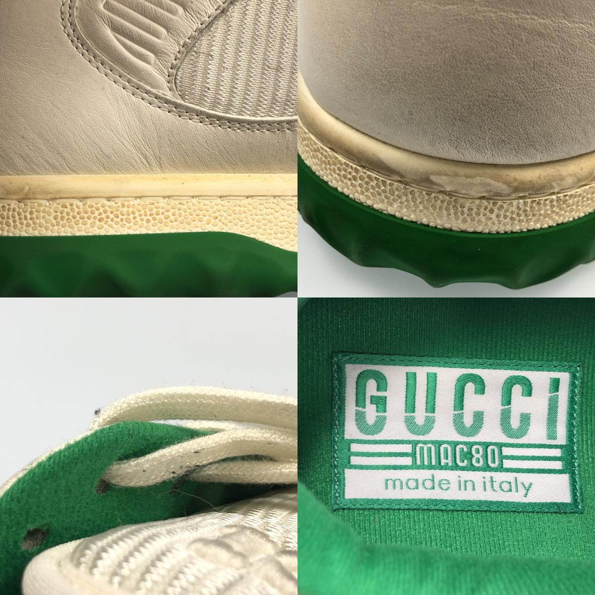 【中古】GUCCI | グッチ MAC80 スニーカー 749896 2024S/S サイズ:8(27cm) グリーン