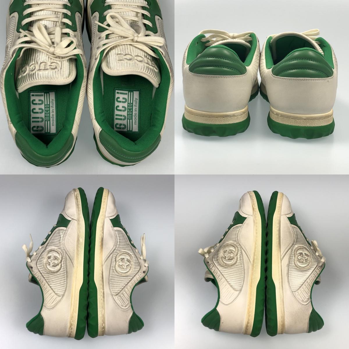 【中古】GUCCI | グッチ MAC80 スニーカー 749896 2024S/S サイズ:8(27cm) グリーン