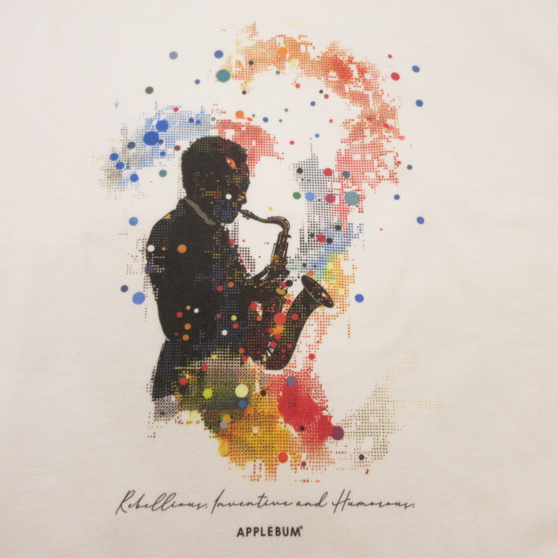 【中古】APPLE BUM | アップルバム SOUNDS OF RAINBOW 半袖Tシャツ HS2411109 ホワイト サイズ:XL