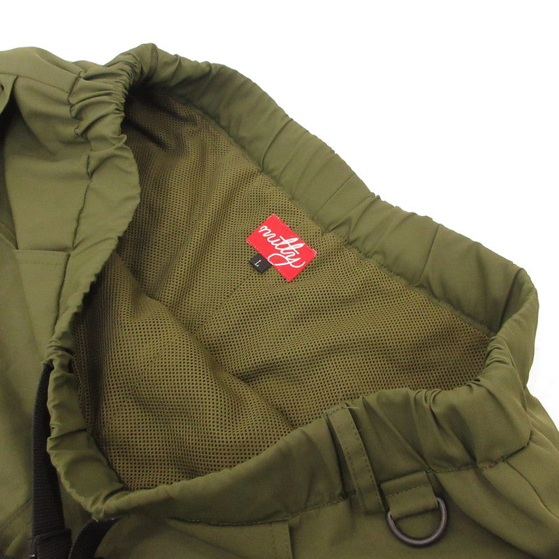 【中古】NUTTY CLOTHING | ナッティークロージング 7 Pockets Nylon Daily shorts ショートパンツ オリーブ サイズ:L