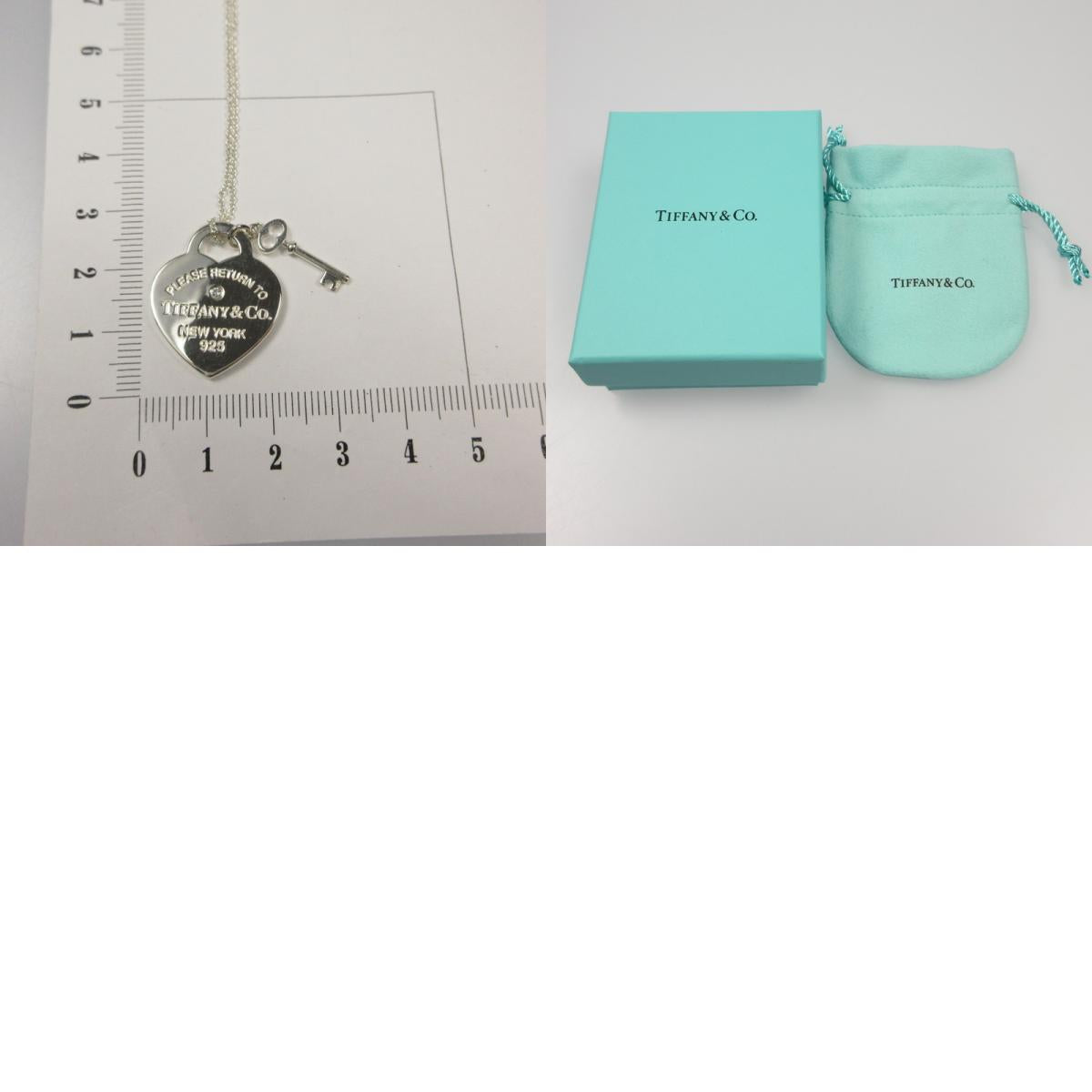 【中古】Tiffany&co | ティファニー RTTハートタグ&キー ネックレス 69683940 0.02CTダイヤモンド