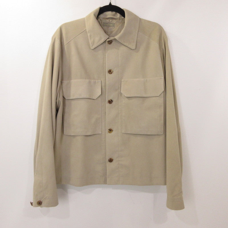 【中古】CRUCIANI | クルチアーニ ラムスエードシャツブルゾン その他トップス CUKL8 ベージュ サイズ:48