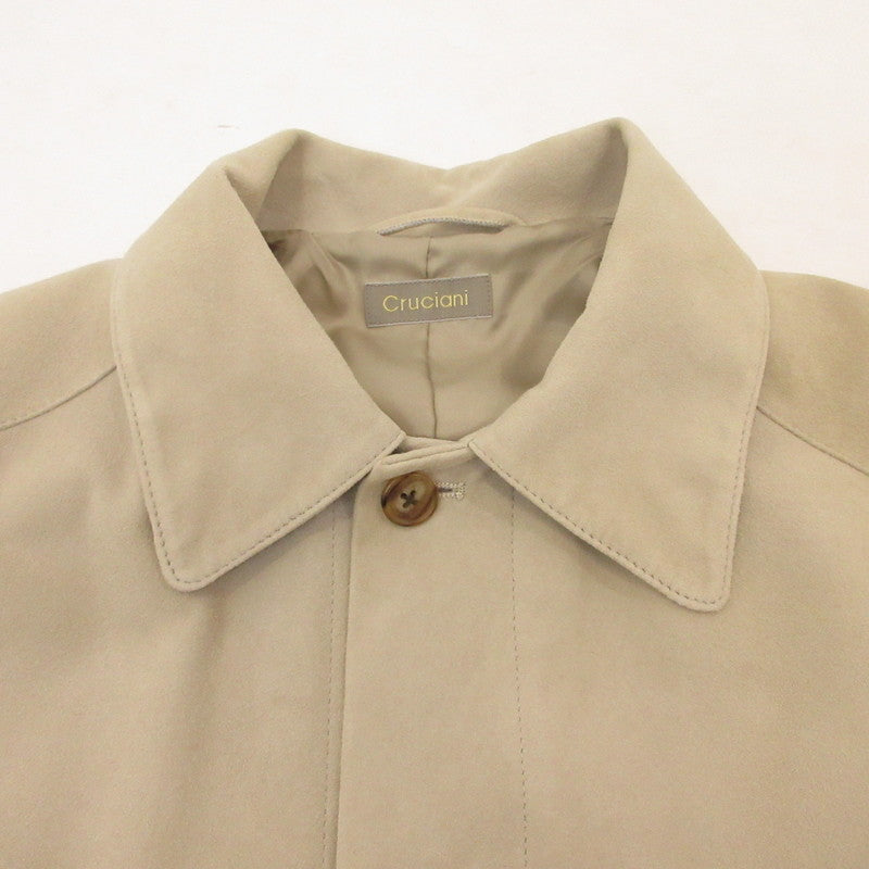 【中古】CRUCIANI | クルチアーニ ラムスエードシャツブルゾン その他トップス CUKL8 ベージュ サイズ:48