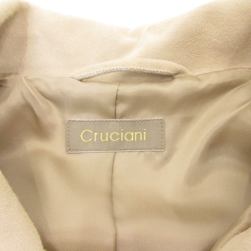 【中古】CRUCIANI | クルチアーニ ラムスエードシャツブルゾン その他トップス CUKL8 ベージュ サイズ:48