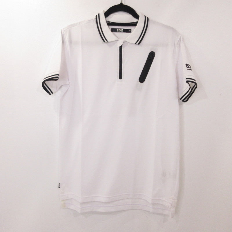 【中古】SY32 by SWEET YEARS | エスワイサーティーツーバイスウィートイヤーズ FUNCTION POLO ポロシャツ 8110GE ホワイト サイズ:M