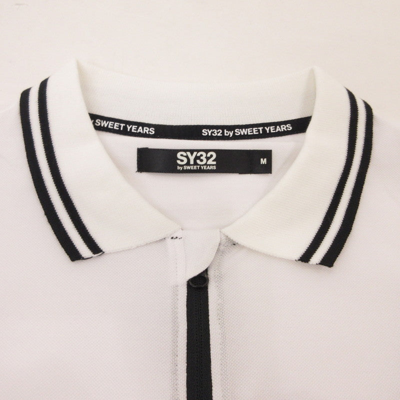 【中古】SY32 by SWEET YEARS | エスワイサーティーツーバイスウィートイヤーズ FUNCTION POLO ポロシャツ 8110GE ホワイト サイズ:M