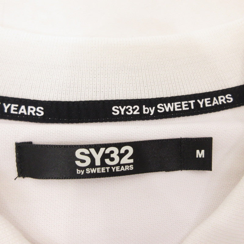 【中古】SY32 by SWEET YEARS | エスワイサーティーツーバイスウィートイヤーズ FUNCTION POLO ポロシャツ 8110GE ホワイト サイズ:M