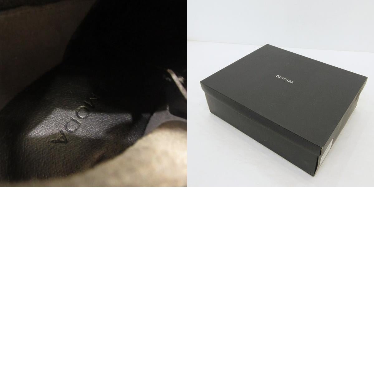 【中古】EMODA | エモダ スクエアフィットロングブーツ ブーツ 042451830401 ブラック サイズ:M