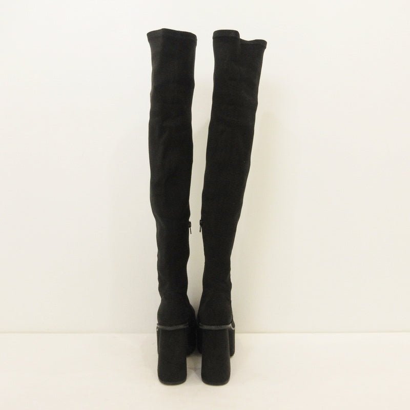 【中古】EMODA | エモダ スクエアフィットロングブーツ ブーツ 042451830401 ブラック サイズ:M