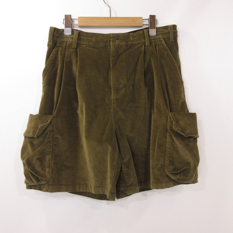【中古】430 - FOURTHIRTY - | フォーサーティー ESLOT CORD CARGO SHORTS ショートパンツ 24-082 カーキ サイズ:2