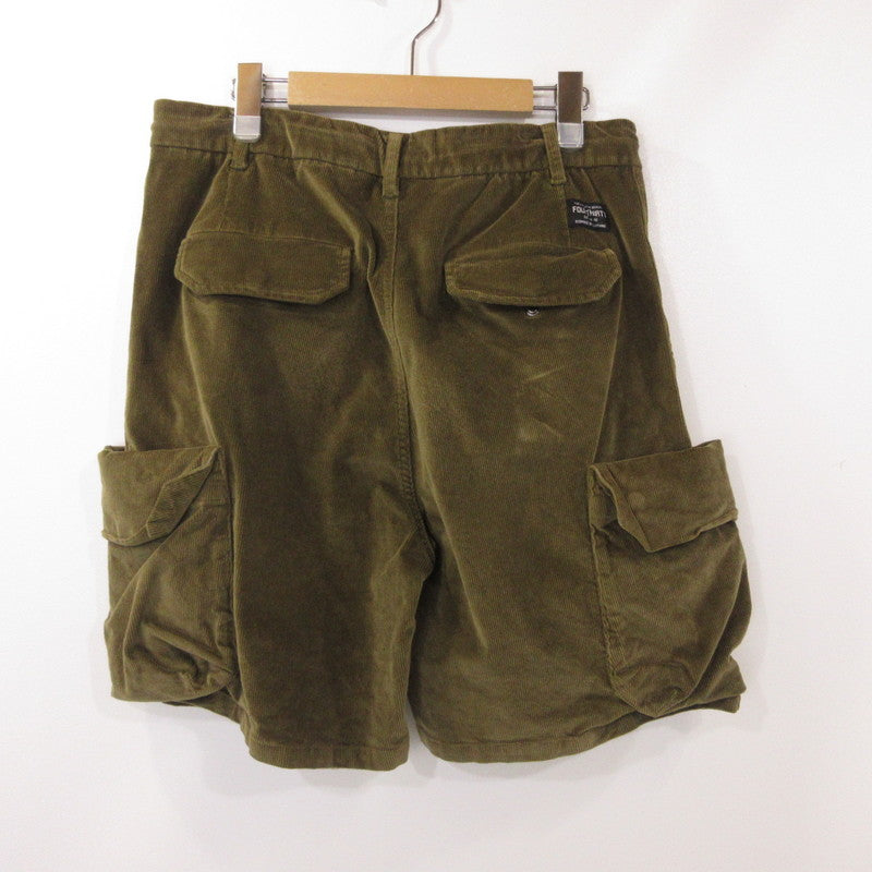【中古】430 - FOURTHIRTY - | フォーサーティー ESLOT CORD CARGO SHORTS ショートパンツ 24-082 カーキ サイズ:2
