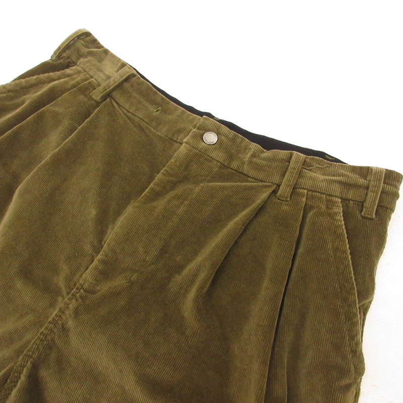 【中古】430 - FOURTHIRTY - | フォーサーティー ESLOT CORD CARGO SHORTS ショートパンツ 24-082 カーキ サイズ:2
