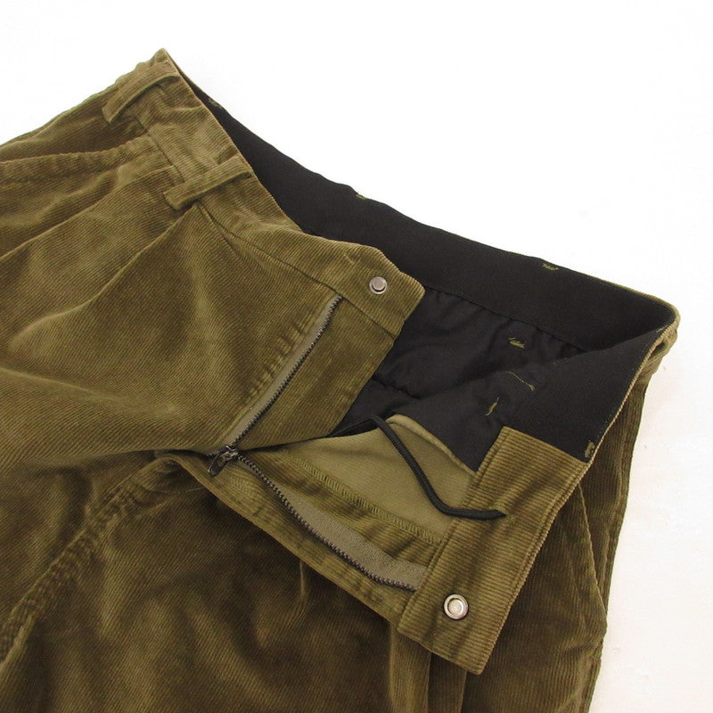 【中古】430 - FOURTHIRTY - | フォーサーティー ESLOT CORD CARGO SHORTS ショートパンツ 24-082 カーキ サイズ:2