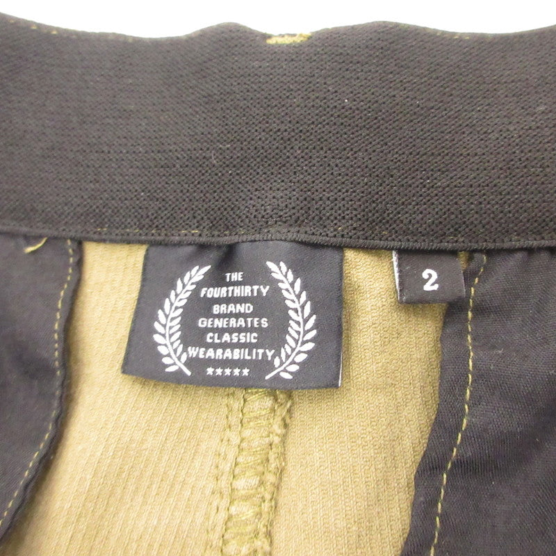【中古】430 - FOURTHIRTY - | フォーサーティー ESLOT CORD CARGO SHORTS ショートパンツ 24-082 カーキ サイズ:2