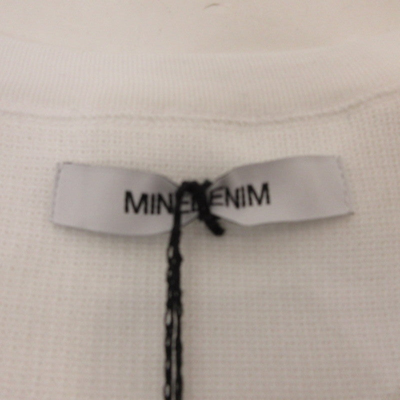 【中古】MINEDENIM | マインデニム Roundneck Nosleeve Rib T-SH タンクトップ STC-402-00-L2 ホワイト サイズ:L