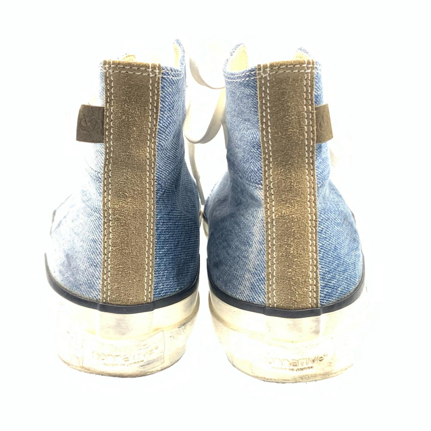 【中古】nonnative | ノンネイティブ DWELLER TRAINER HI PATCHWORK USED DENIM スニーカー NN-F3452 ブルー 27.5cm