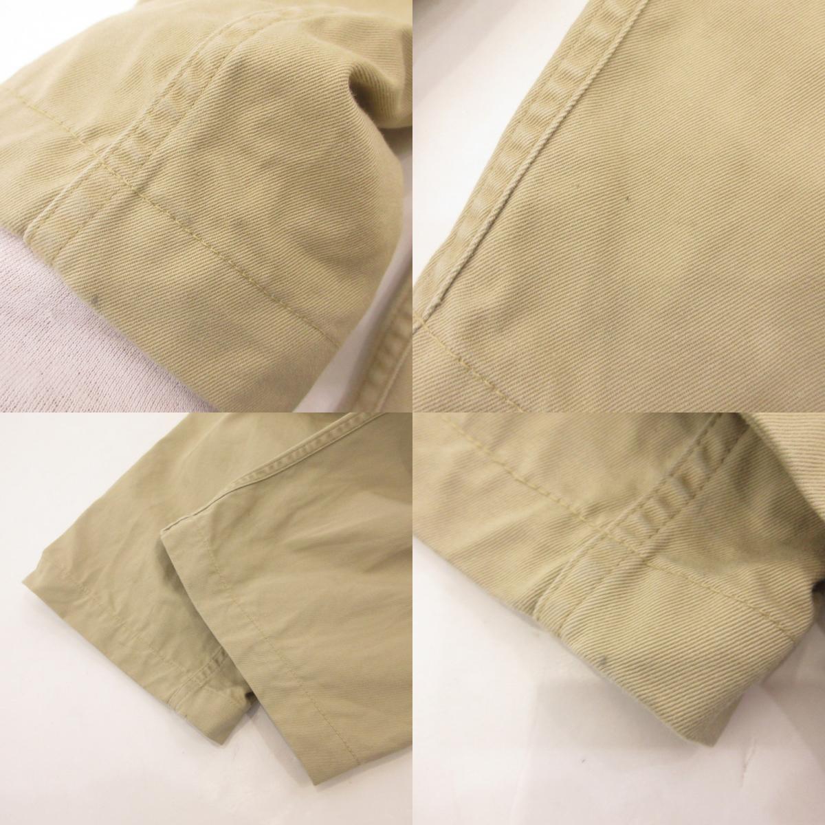 【中古】orSlow | オアスロウ Two Tuck Wide Trousers チノパンツ 03-5021-40 ベージュ サイズ:M