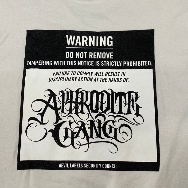 【中古】BlackEyePatch | ブラックアイパッチ APHRODITE GANG 半袖Tシャツ BEPSS21EI08 ホワイト サイズ:XL