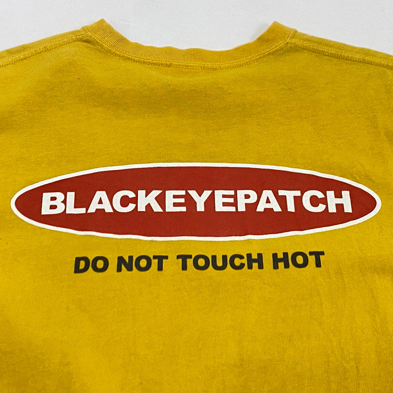 【中古】BlackEyePatch | ブラックアイパッチ DANGER HOT LABEL TEE 半袖Tシャツ BEPSSS23TE49 イエロー サイズ:L