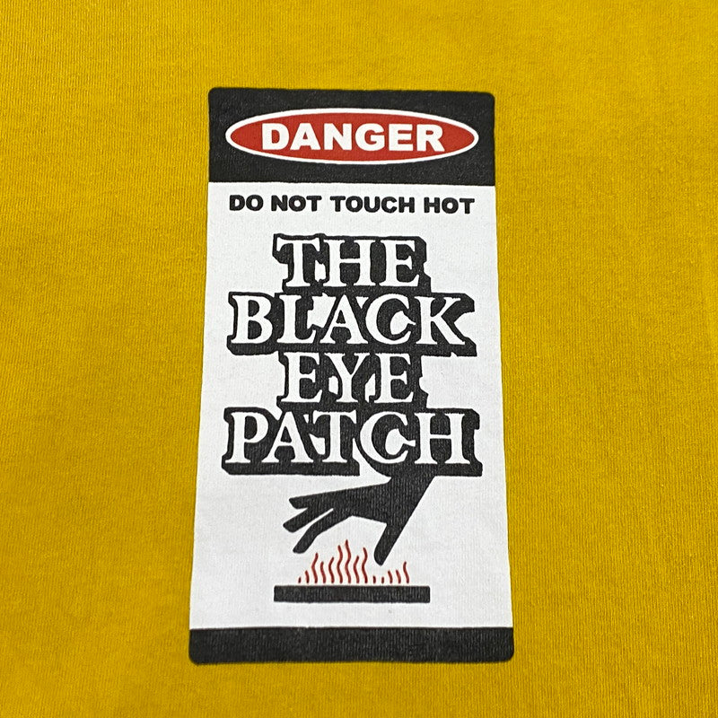 【中古】BlackEyePatch | ブラックアイパッチ DANGER HOT LABEL TEE 半袖Tシャツ BEPSSS23TE49 イエロー サイズ:L