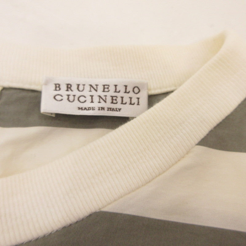 【中古】Brunello Cucinelli | ブルネロクチネリ ボーダーノースリーブ タンクトップ DT5226259 サイズ:S