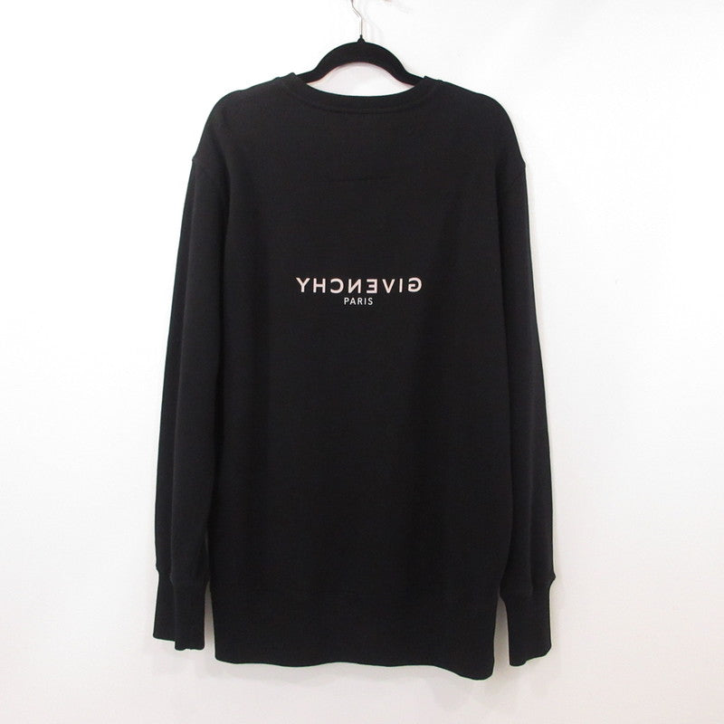 【中古】GIVENCHY | ジバンシィ リバーススリムスウェットシャツ スウェット BMJ0CB3Y6A 国内正規品 ブラック サイズ:L