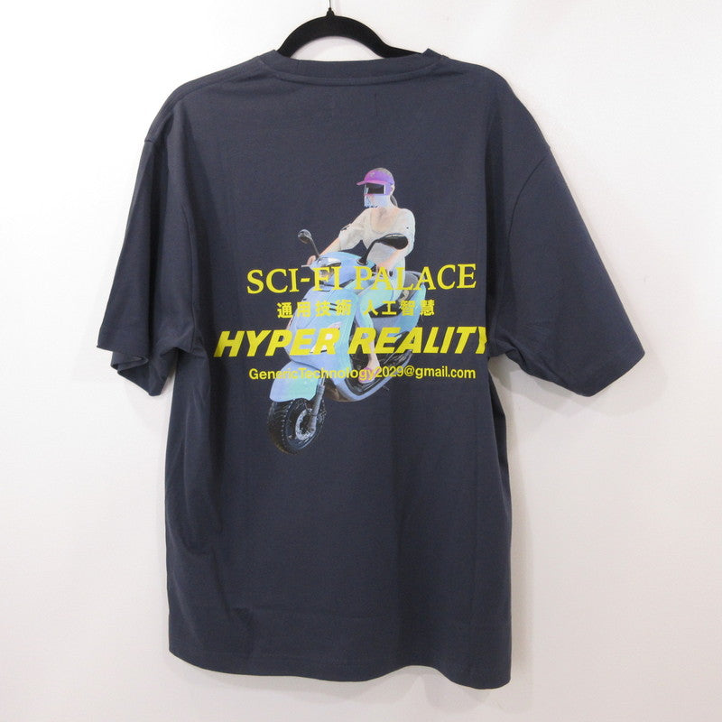 【中古】PALACE SKATEBOARDS | パレススケートボード SCI-FI FANTASY EMAIL T-SHIRT 半袖Tシャツ P28SFTS002 ネイビー サイズ:L
