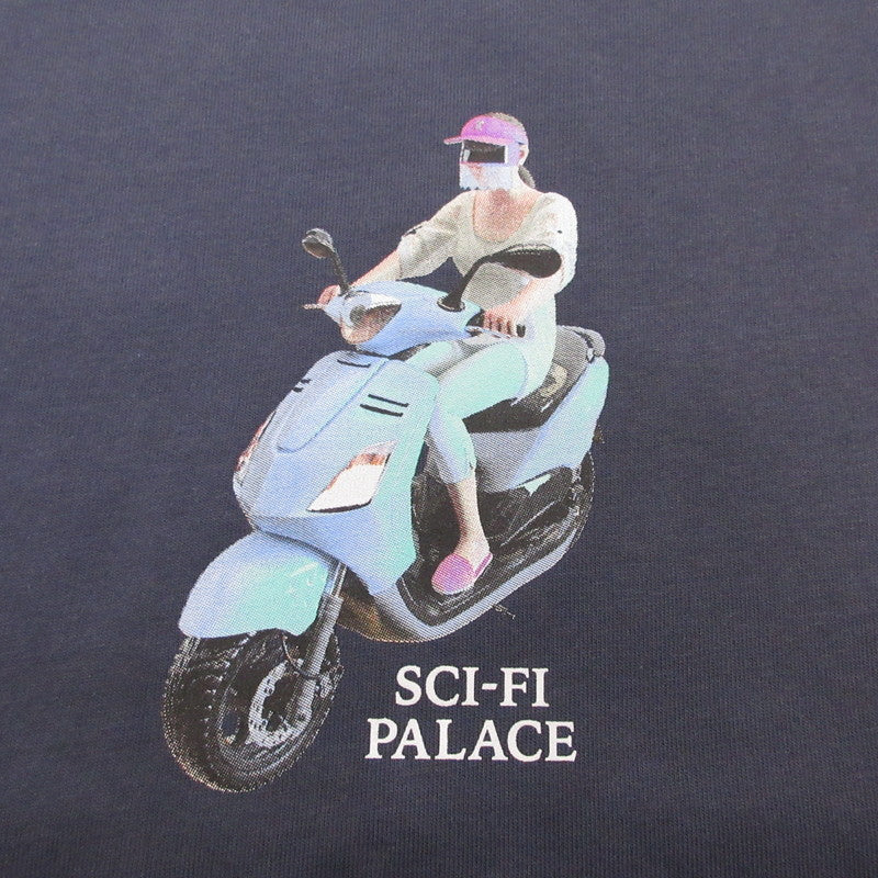 【中古】PALACE SKATEBOARDS | パレススケートボード SCI-FI FANTASY EMAIL T-SHIRT 半袖Tシャツ P28SFTS002 ネイビー サイズ:L