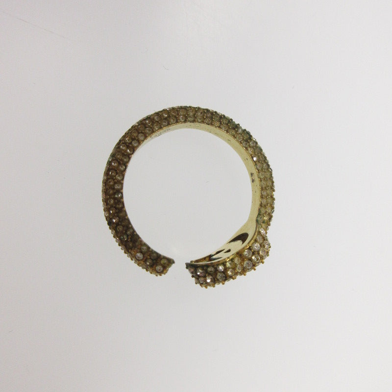 【中古】GUCCI | グッチ クリスタル付きダブルGキー リング・指輪 645625