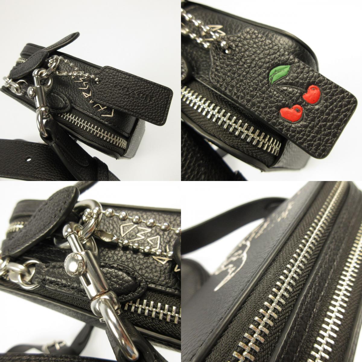 【中古】COACH | コーチ チャータークロスボディバッグ19スケッチプリント ショルダーバッグ CAM68