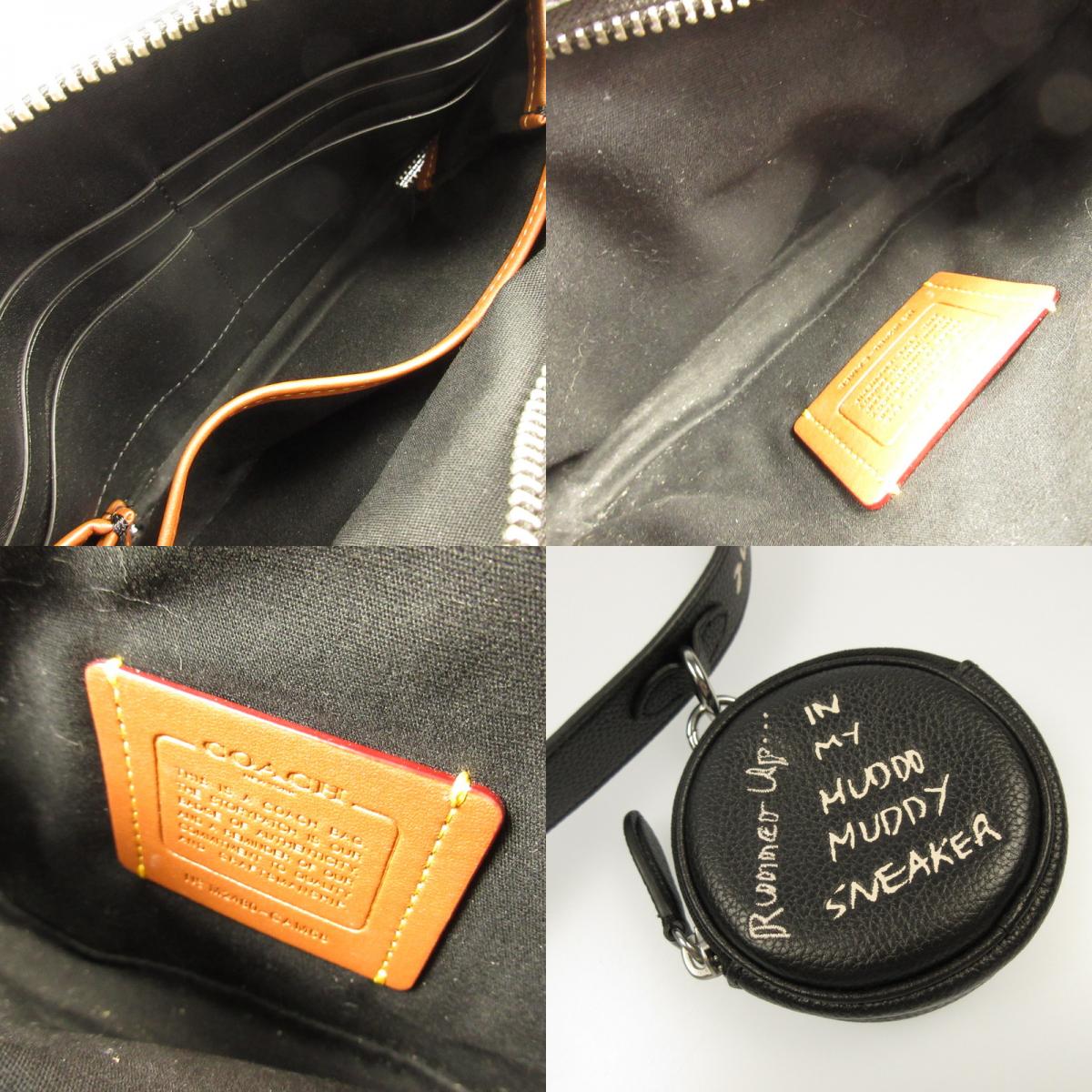 【中古】COACH | コーチ チャータークロスボディバッグ19スケッチプリント ショルダーバッグ CAM68