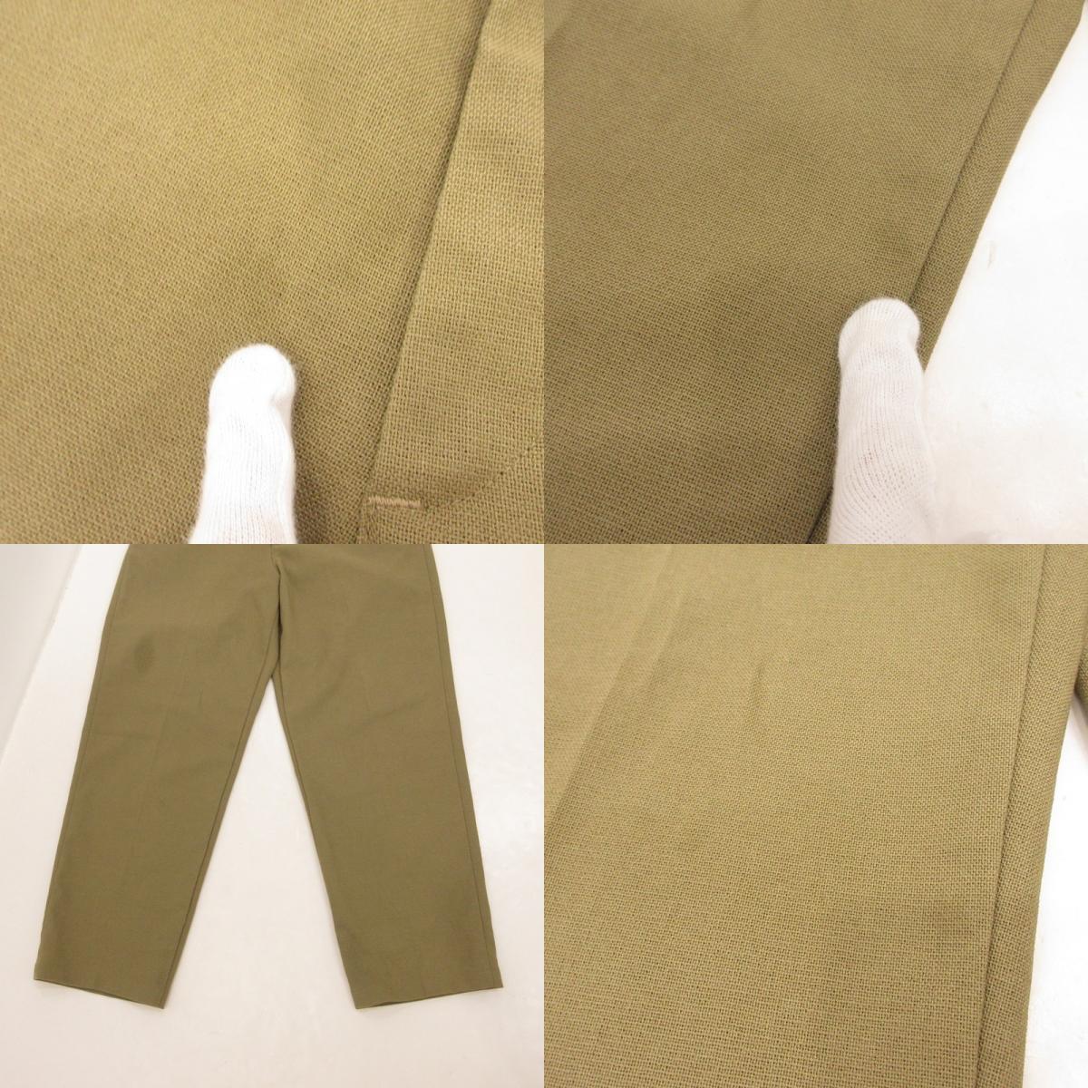 【中古】F.O.B FACTORY | エフオービーファクトリー STA-PREST WIDE TROUSERS パンツ F0529 カーキ サイズ:L