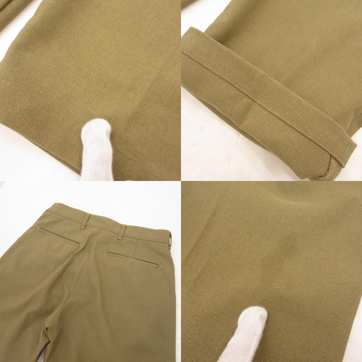 【中古】F.O.B FACTORY | エフオービーファクトリー STA-PREST WIDE TROUSERS パンツ F0529 カーキ サイズ:L