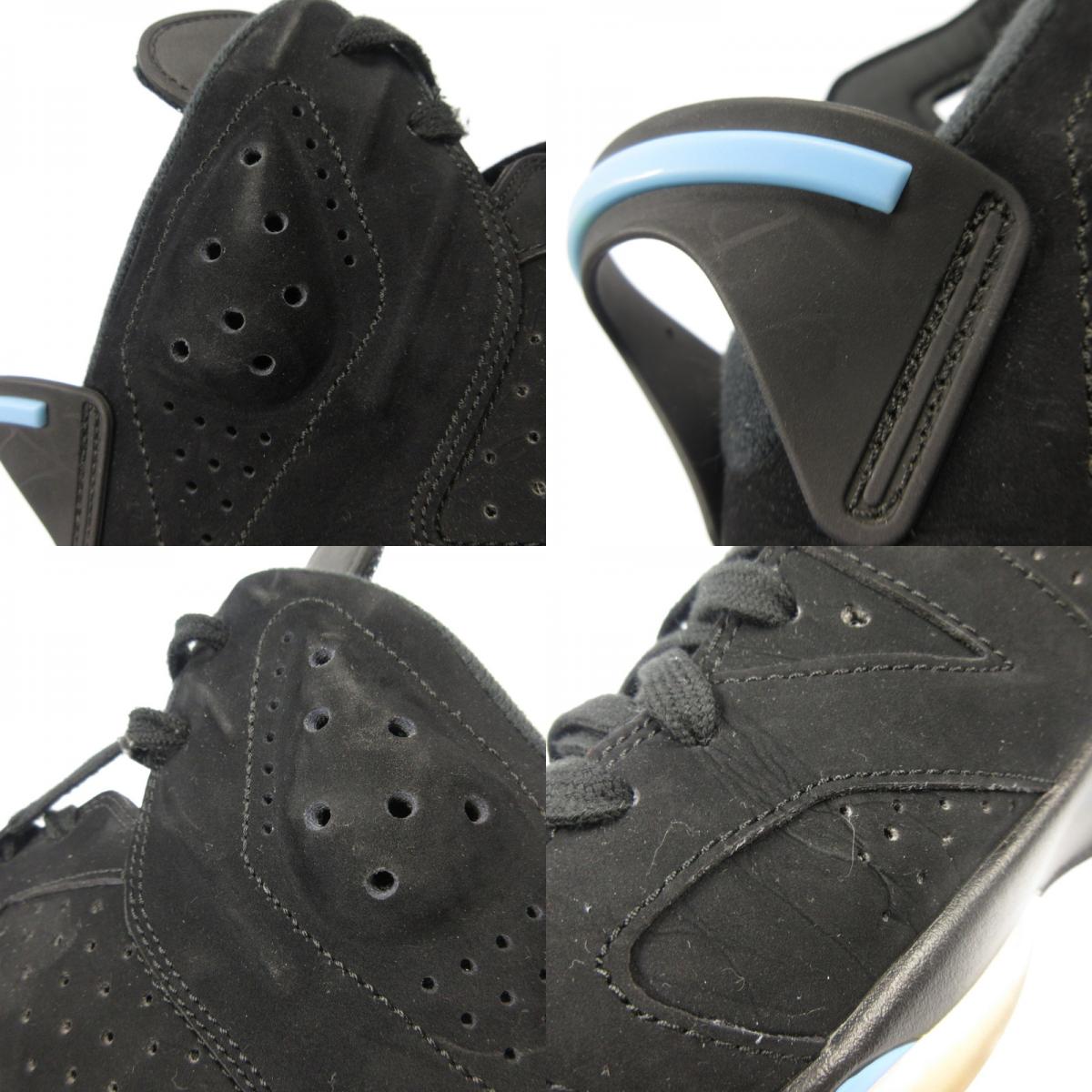 【中古】NIKE | ナイキ AIR JORDAN 6 RETRO 'UNC' スニーカー 384664-006 ブラック 27.5cm