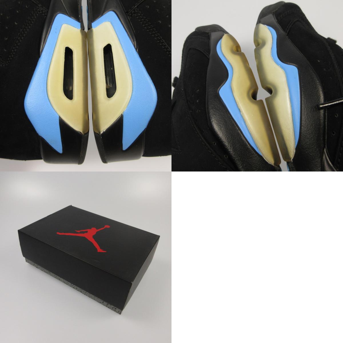 【中古】NIKE | ナイキ AIR JORDAN 6 RETRO 'UNC' スニーカー 384664-006 ブラック 27.5cm