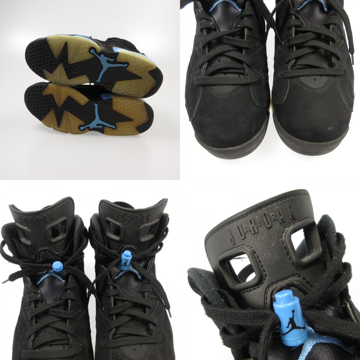 【中古】NIKE | ナイキ AIR JORDAN 6 RETRO 'UNC' スニーカー 384664-006 ブラック 27.5cm