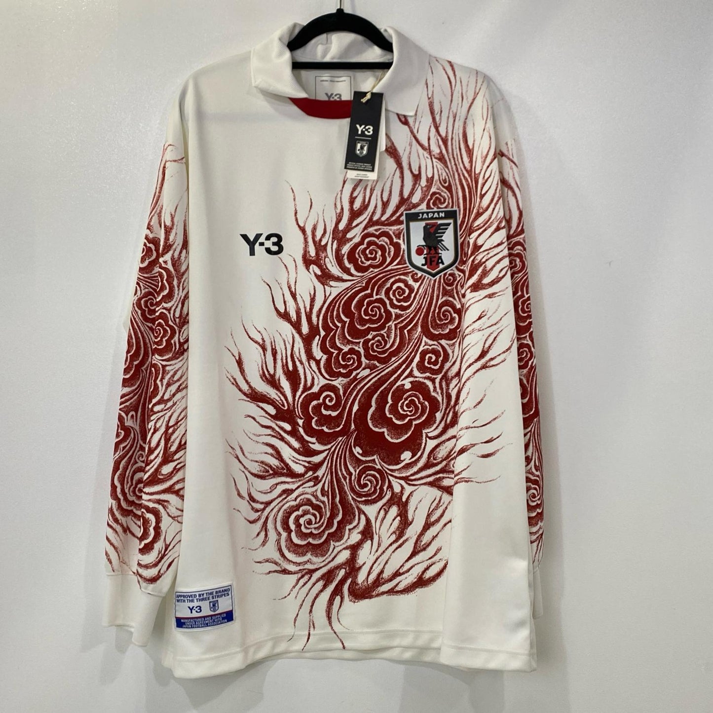 【中古】Y-3 | ワイスリー サッカー日本代表 CW 長袖Tシャツ 長袖Tシャツ JC7572 2025S/S ホワイト サイズ:L