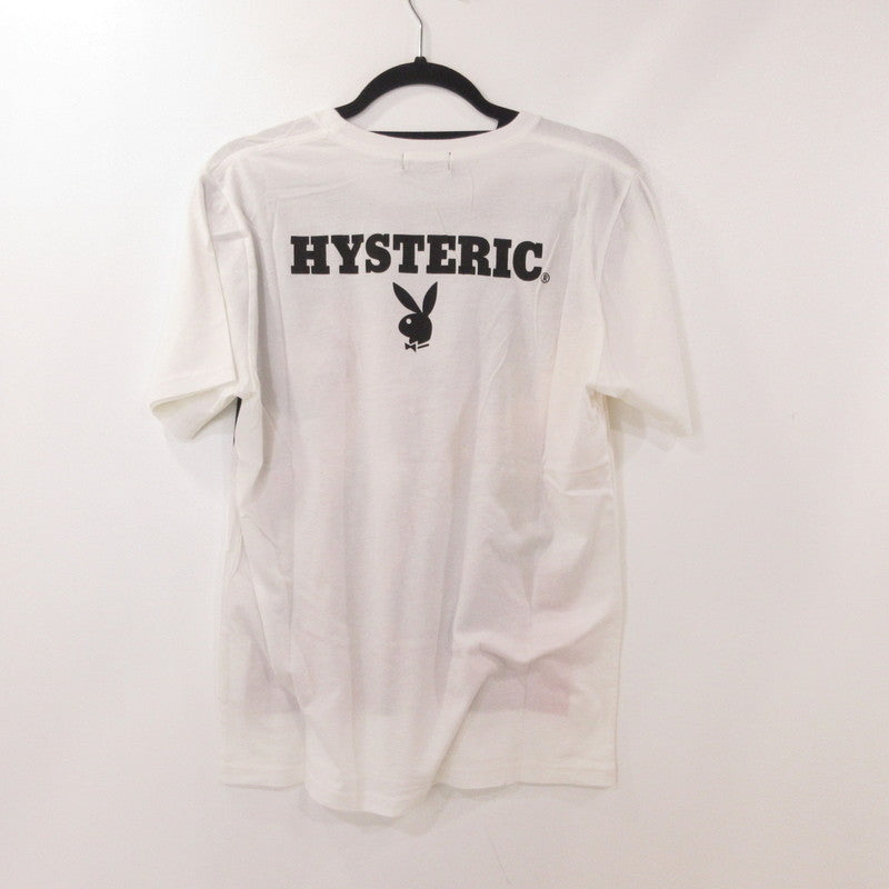 【中古】HYSTERIC GLAMOUR | ヒステリックグラマー DECEMBER 1975COVER シャボン玉 半袖Tシャツ 1253CT03 ホワイト サイズ:M