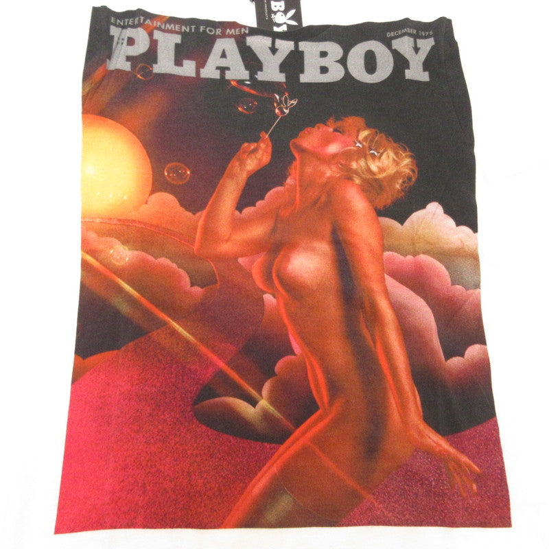 【中古】HYSTERIC GLAMOUR | ヒステリックグラマー DECEMBER 1975COVER シャボン玉 半袖Tシャツ 1253CT03 ホワイト サイズ:M