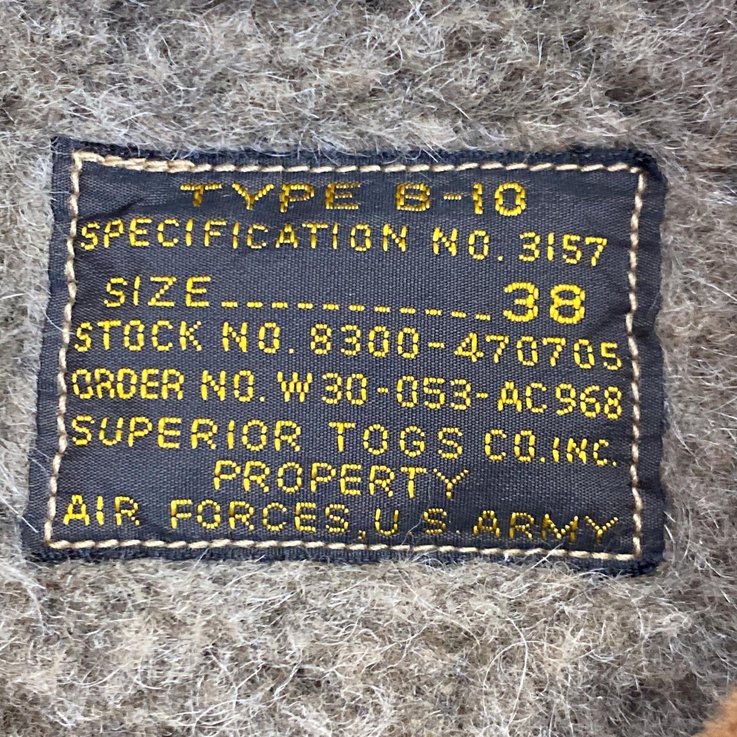 【中古】Buzz Rickson's | バズリクソンズ TYPE B-10 ミリタリージャケット BR11134 赤リブ カーキ サイズ:38