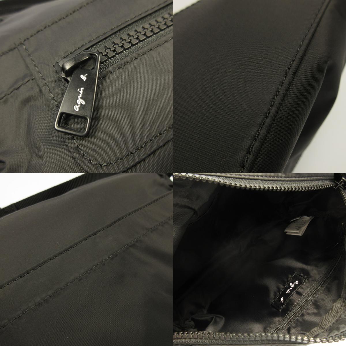 【中古】agnes b. | アニエスベー ショルダーバッグ QAT01-04 ブラック