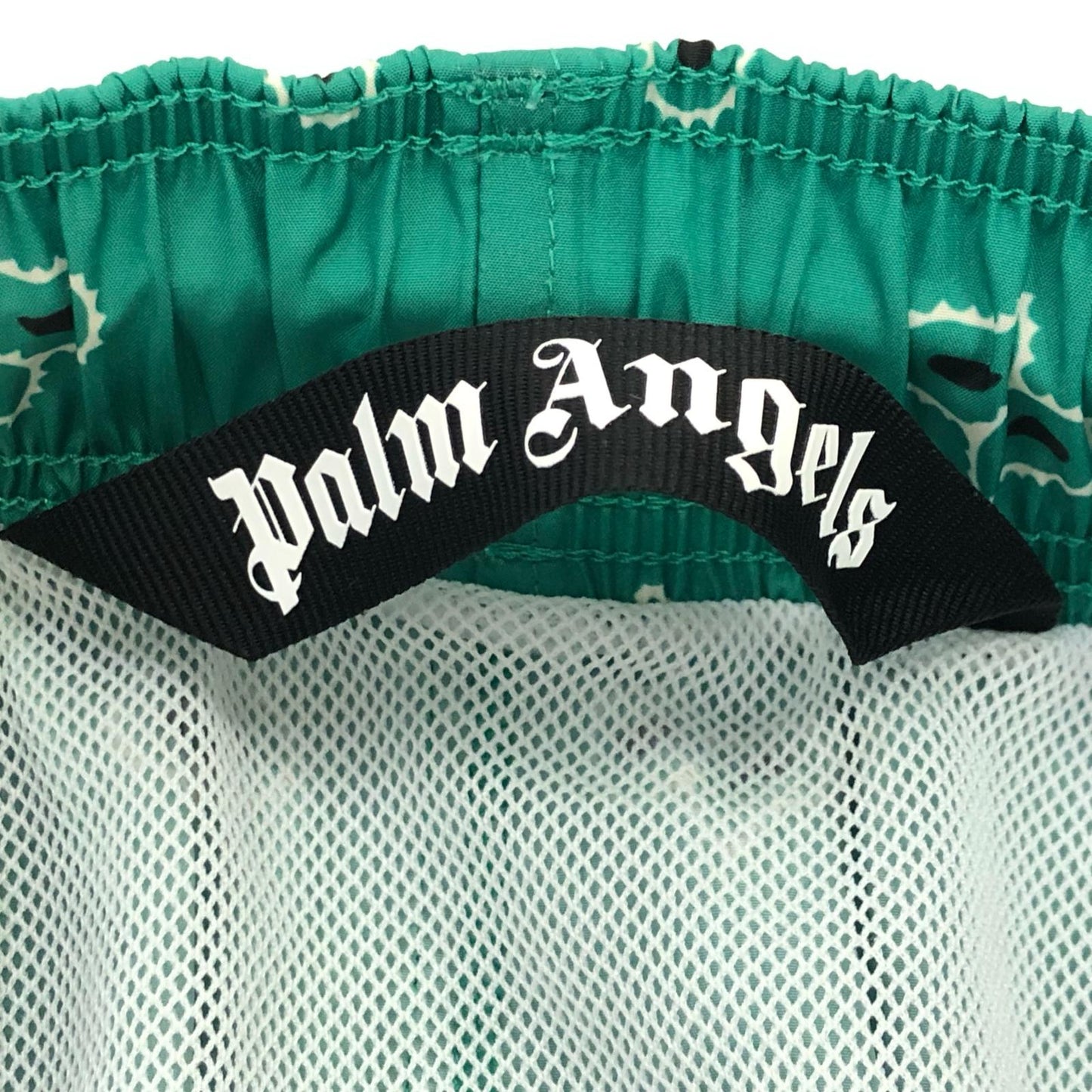 【中古】Palm Angels | パームエンジェルス ペイズリースイムショーツ ショートパンツ PMFD002S24FB005 2024S/S 国内正規品 グリーン サイズ:M