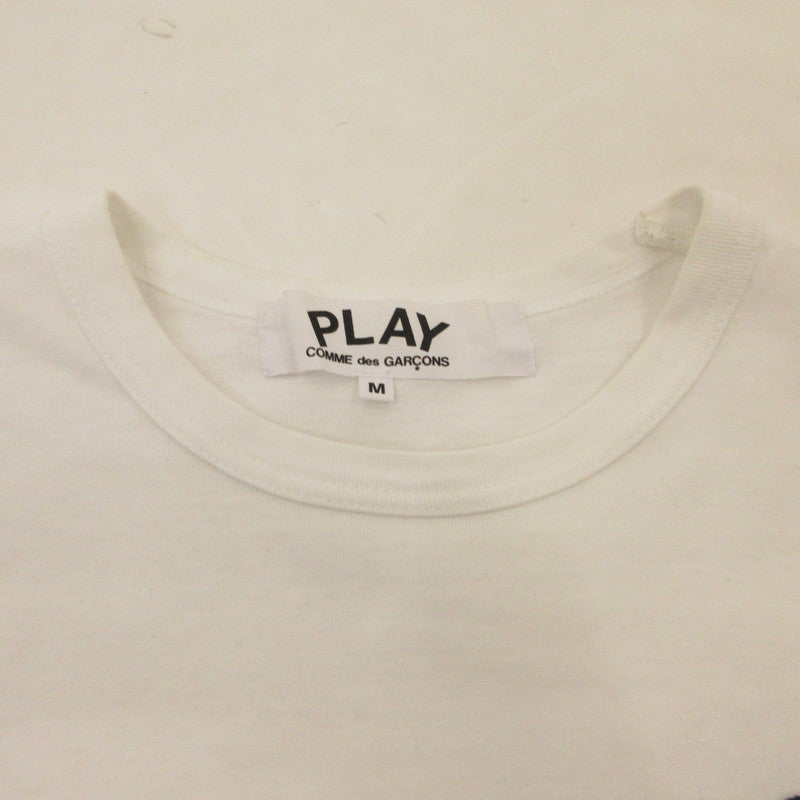 【中古】PLAY COMME des GARCONS | プレイコムデギャルソン 半袖Tシャツ AZ-T064 ホワイト サイズ:M