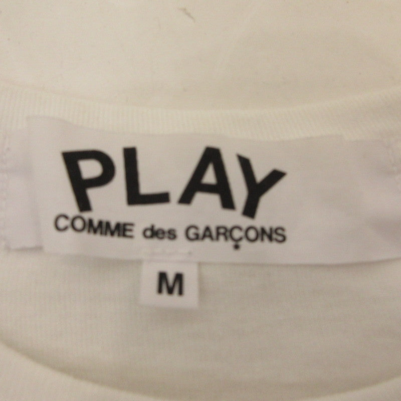 【中古】PLAY COMME des GARCONS | プレイコムデギャルソン 半袖Tシャツ AZ-T064 ホワイト サイズ:M